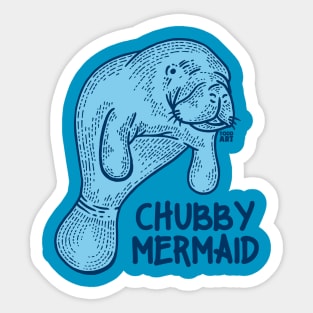 CHUBBY MERMAID Sticker